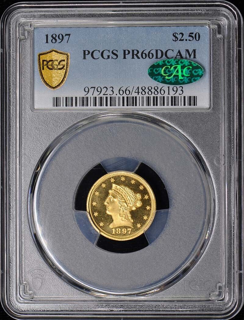 1897 $2.50 Liberty Head Quarter Eagle PCGS PR66DCAM (CAC)