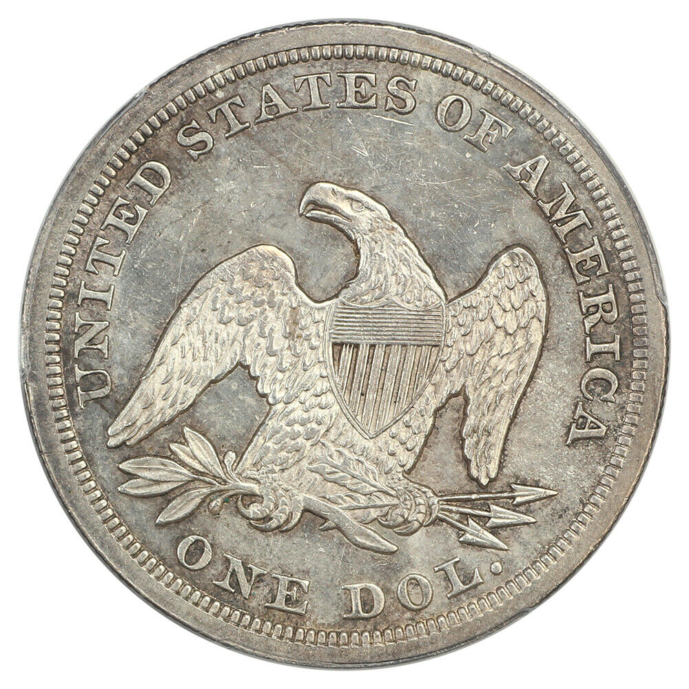 1848 $1 PCGS MS63 ex: D.L. Hansen
