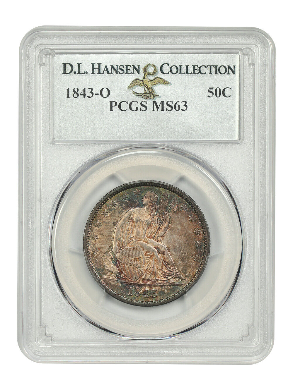 1843-O 50C PCGS MS63