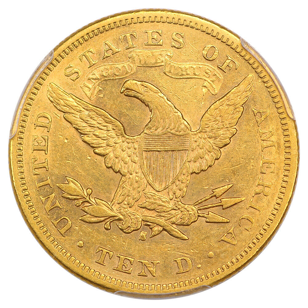 1877-S $10 PCGS AU55 ex: D.L. Hansen