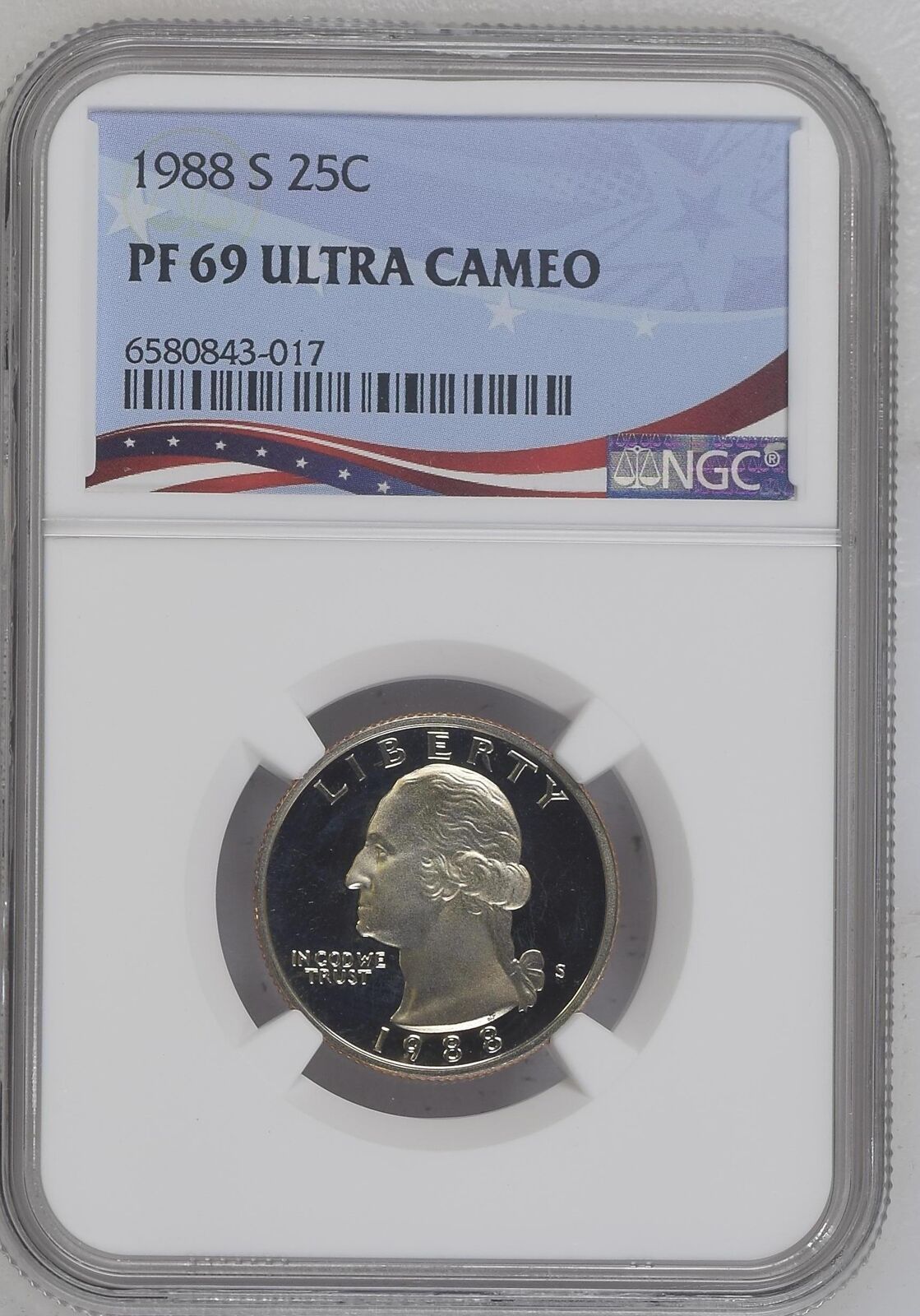 1988 S Quarter Dollars NGC PF-69 ULTRA CAMEO