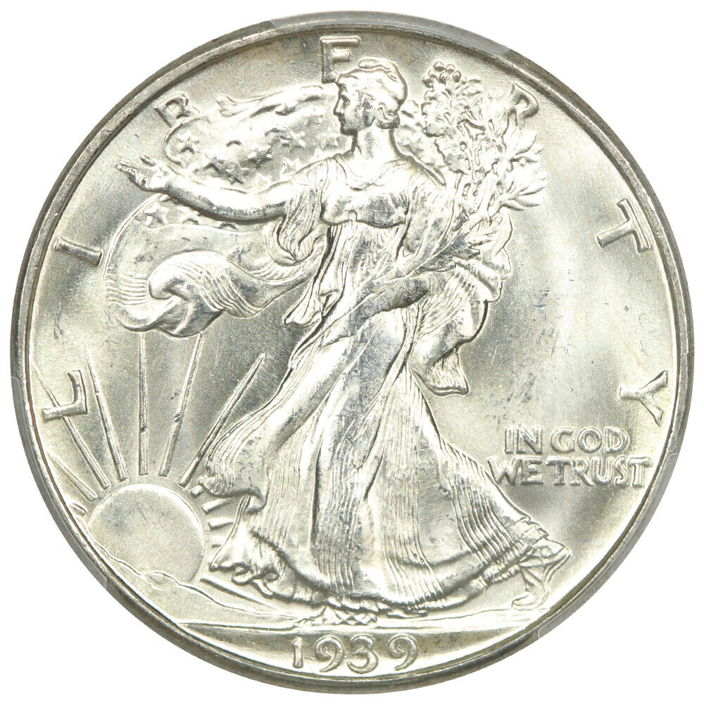 1939-D 50C PCGS MS66 - Walking Liberty Half Dollar