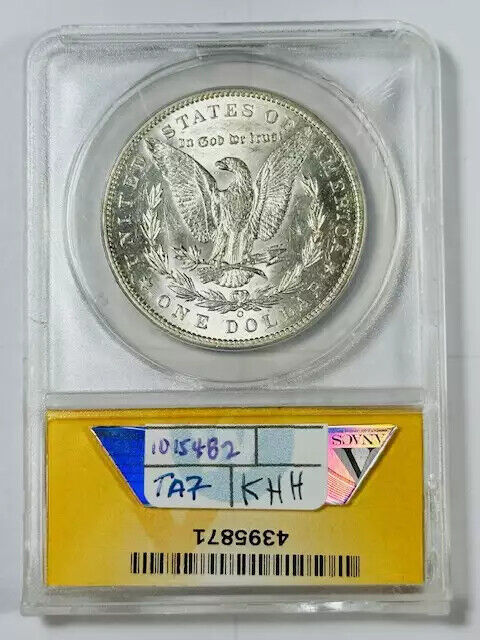 1896 O Morgan Silver Dollar ANACS AU-58 Sight White