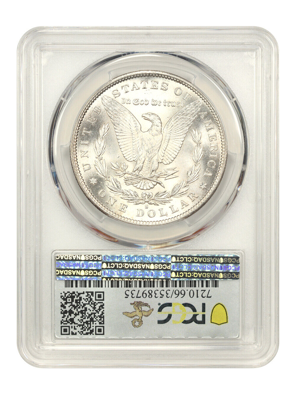 1891-S $1 PCGS MS66 ex: D.L. Hansen