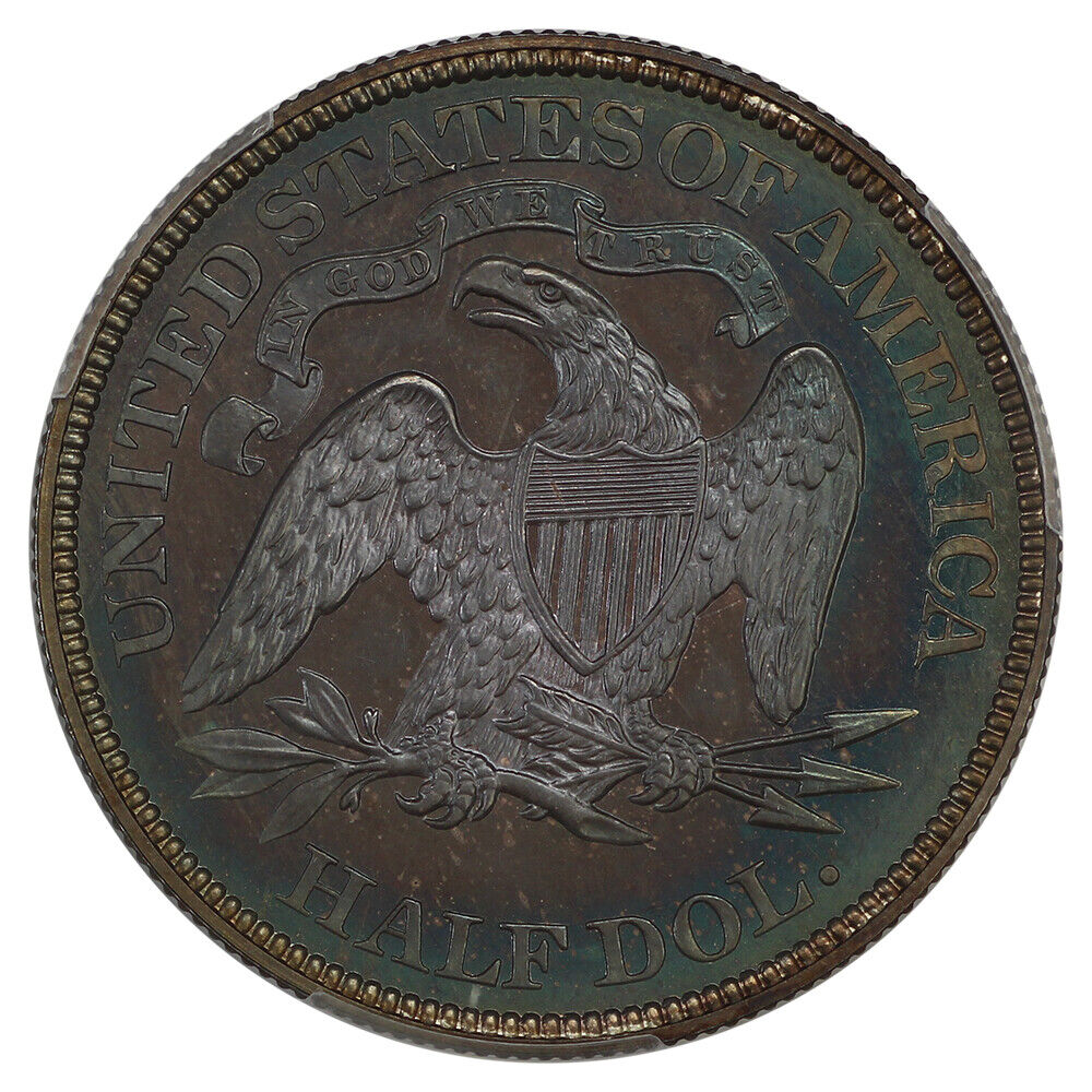 1869 50C PCGS/CAC PR66+ ex: D.L. Hansen/Chrismor