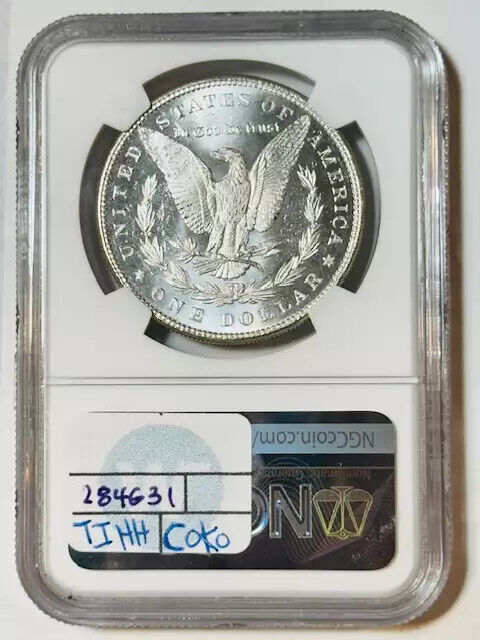 1885 P Morgan Silver Dollar NGC MS-67 Proof Like PL Mike Castle Signed!