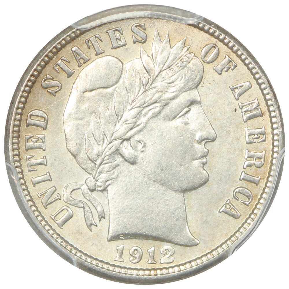 1912-D 10C PCGS MS62 - Barber Dime