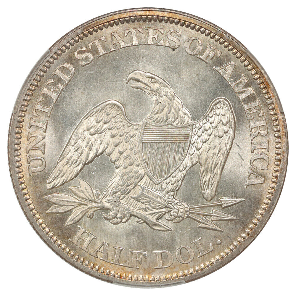 1862 50C CACG MS66 ex: D.L. Hansen - Liberty Seated Half Dollar