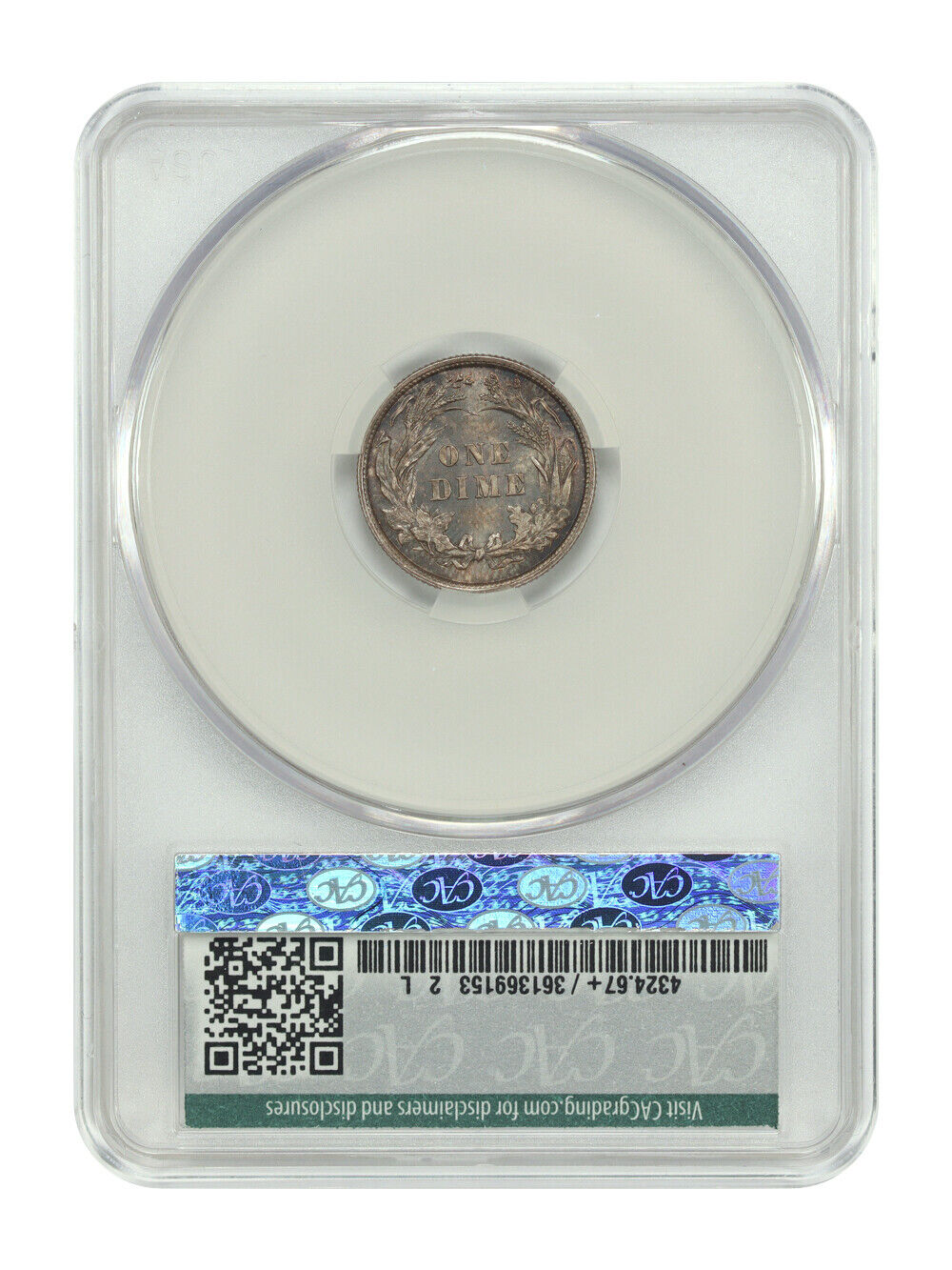 1895 10C CACG MS67+ ex: D.L. Hansen - Barber Dime