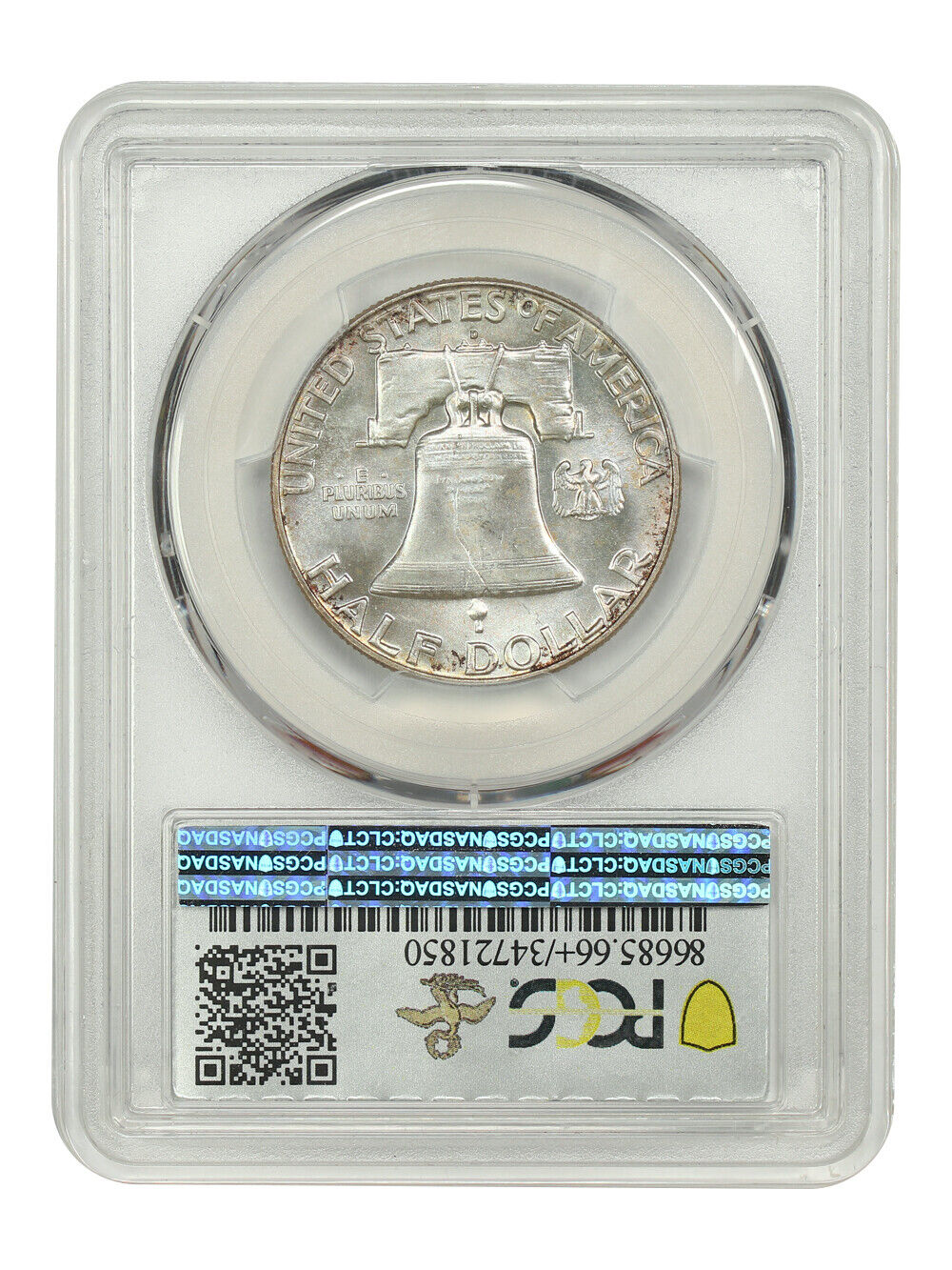 1963-D 50C PCGS/CAC MS66+FBL ex: D.L. Hansen - Franklin Half Dollar