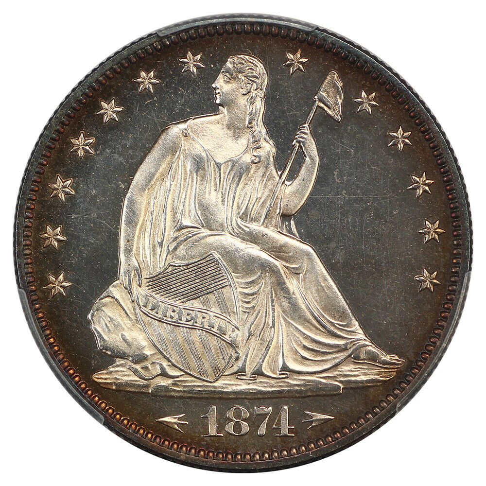 1874 50C PCGS PR65CAM (Arrows) ex: D.L. Hansen
