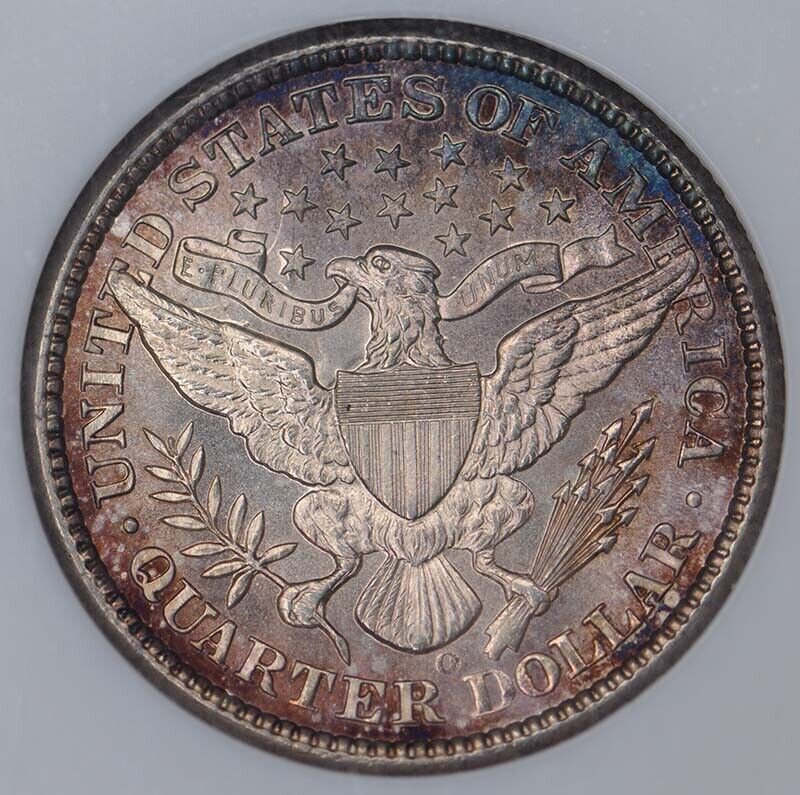 1898-O Barber Quarter 25C NGC MS66