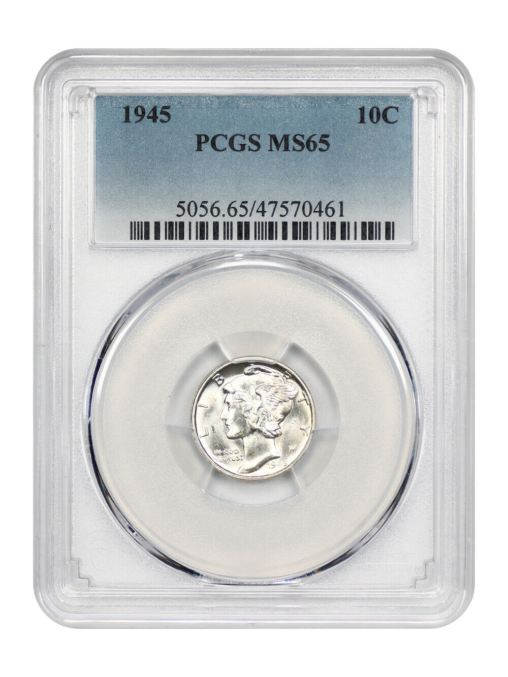 1945 10C PCGS MS65