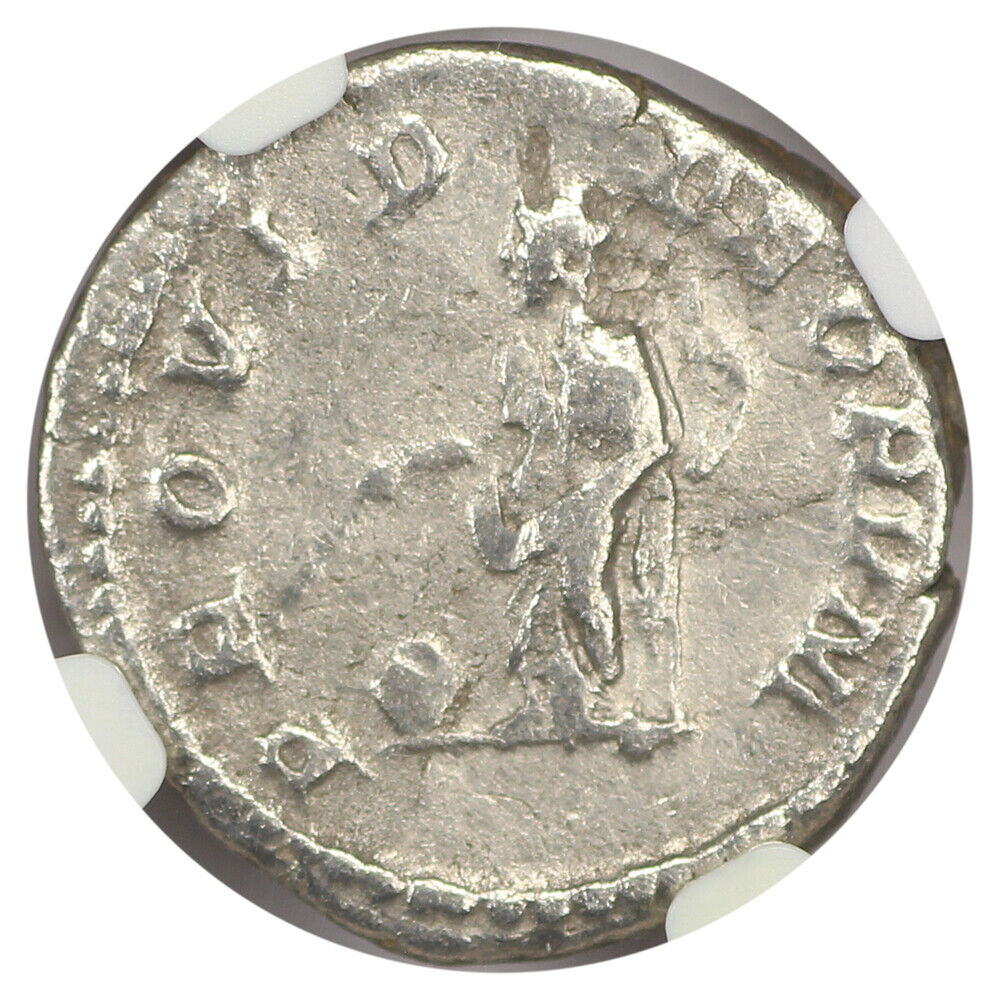 Ancient Roman: Geta (AD 209-211) AR Denarius NGC VF