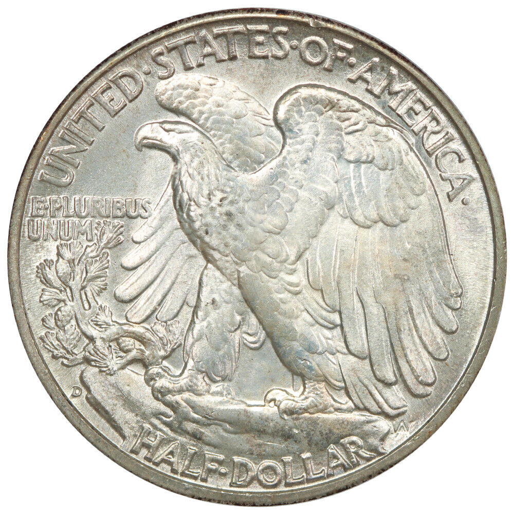 1944-D 50C PCGS MS65 - Walking Liberty Half Dollar