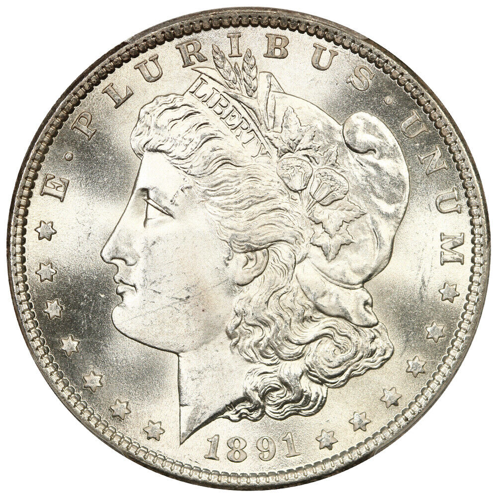 1891-S $1 PCGS MS66 ex: D.L. Hansen