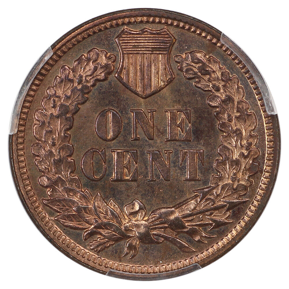 1890 1C PCGS PR64RB - Indian Cent - Popular Proof Indian