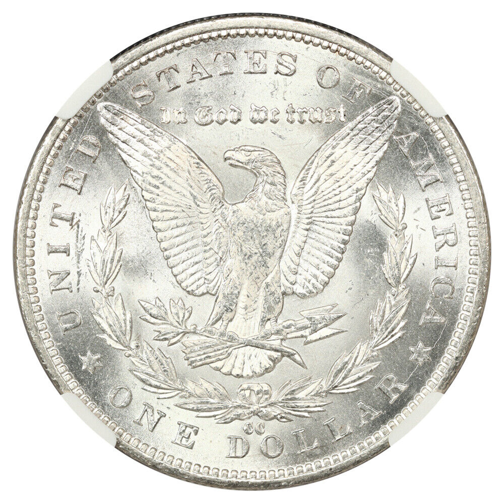 1892-CC $1 NGC MS64 - Morgan Dollar - Popular, Scarce Carson City Morgan