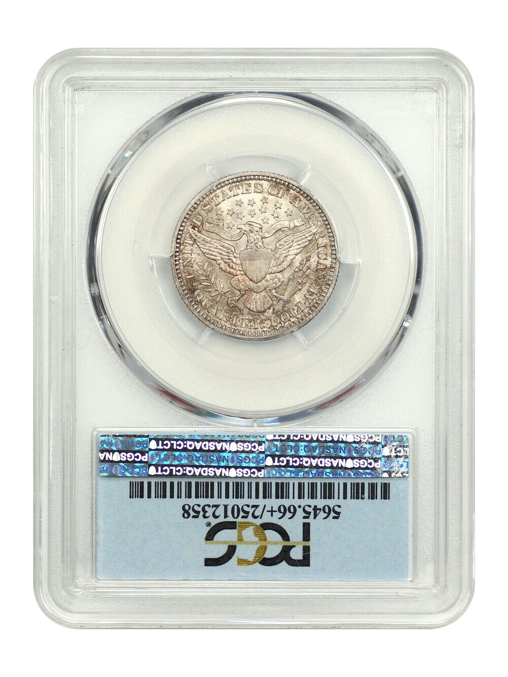 1907 25C PCGS/CAC MS66+