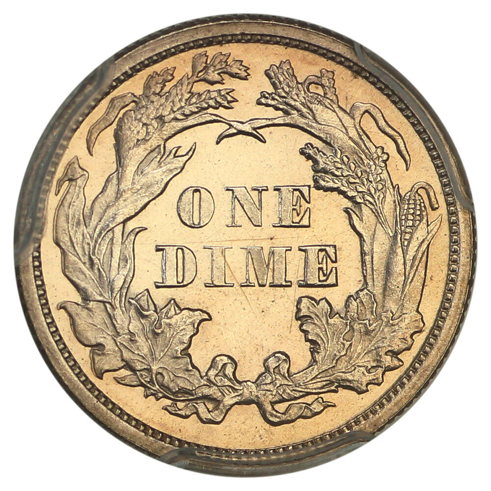 1873 10C PCGS PR63 (Arrows) ex: D.L. Hansen