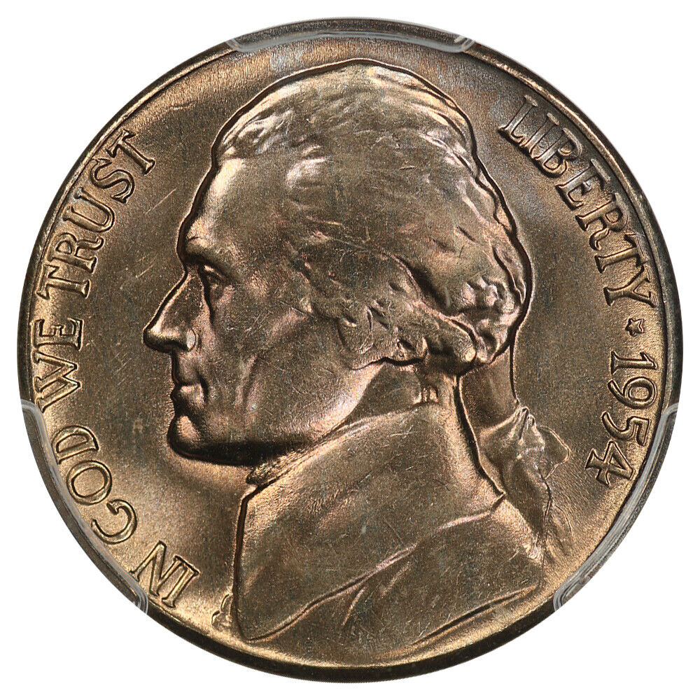 1954-S 5c PCGS MS67 ex: D.L. Hansen