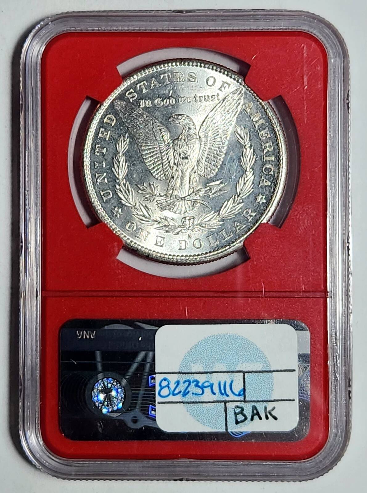 1881 S Morgan Silver Dollar NGC MS-64 - AM RED CROSS - CLARA BARTON FOUNDER