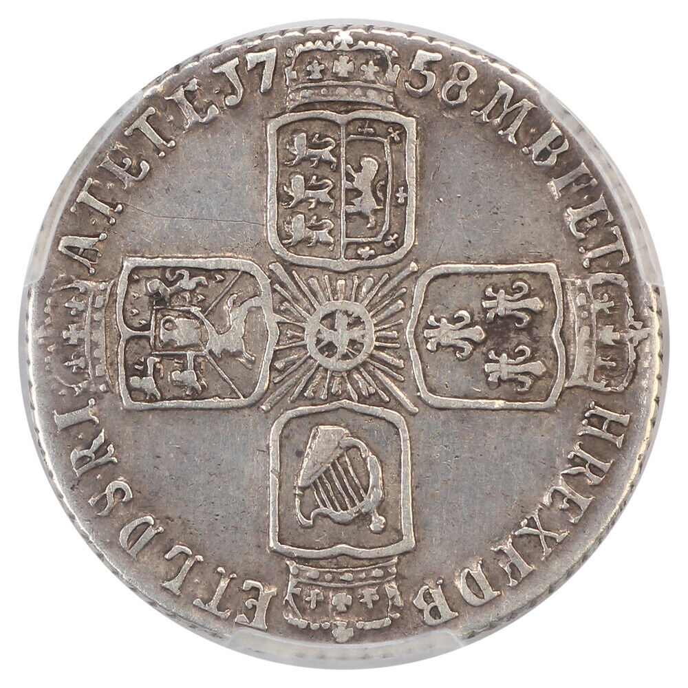 Great Britain: 1758 6D PCGS VF35 (S-3711)