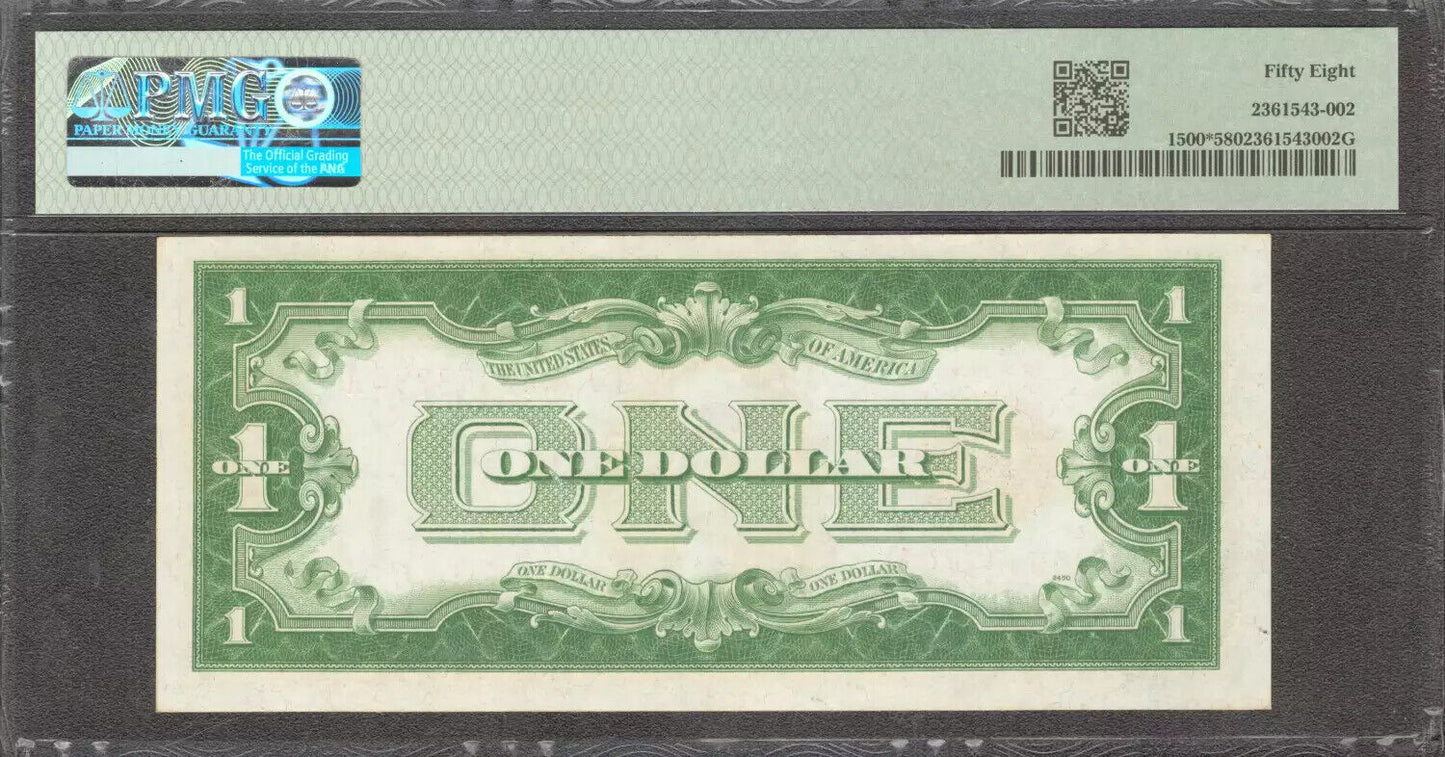 1928 $1 LEGAL TENDER US NOTE FR.1500* STAR NOTE PMG 58 CHOICE ABOUT UNC (274A)
