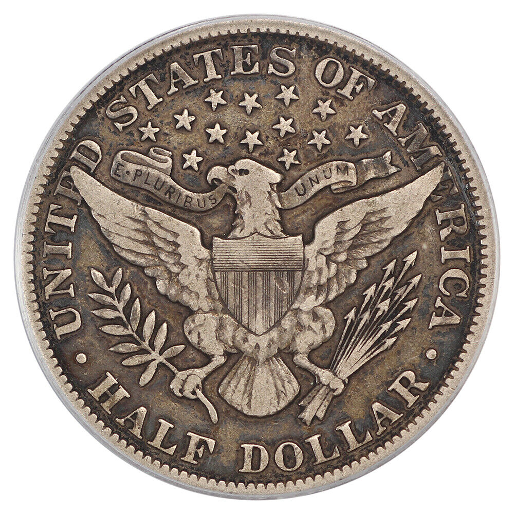1902 50C PCGS VF25 - Barber Half Dollar