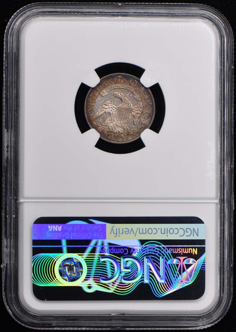 1829 Capped Bust Dime, Sm Size 10C NGC MS66