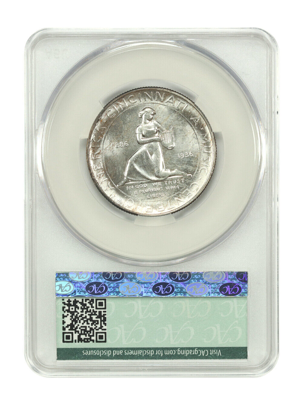 1936 50C Cincinnati CACG MS65 - Classic Silver Commemorative