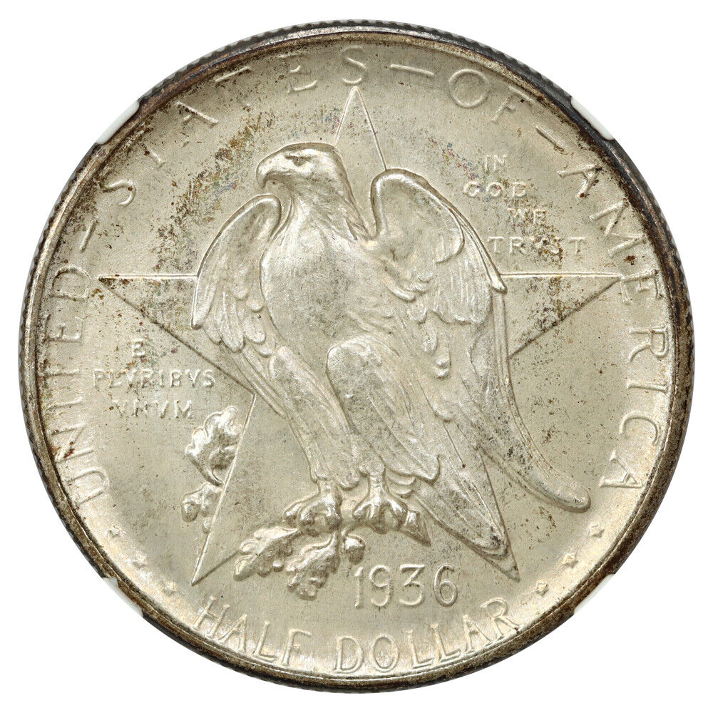1936-S 50C Texas NGC MS67 - Classic Silver Commemorative - Low Mintage Issue