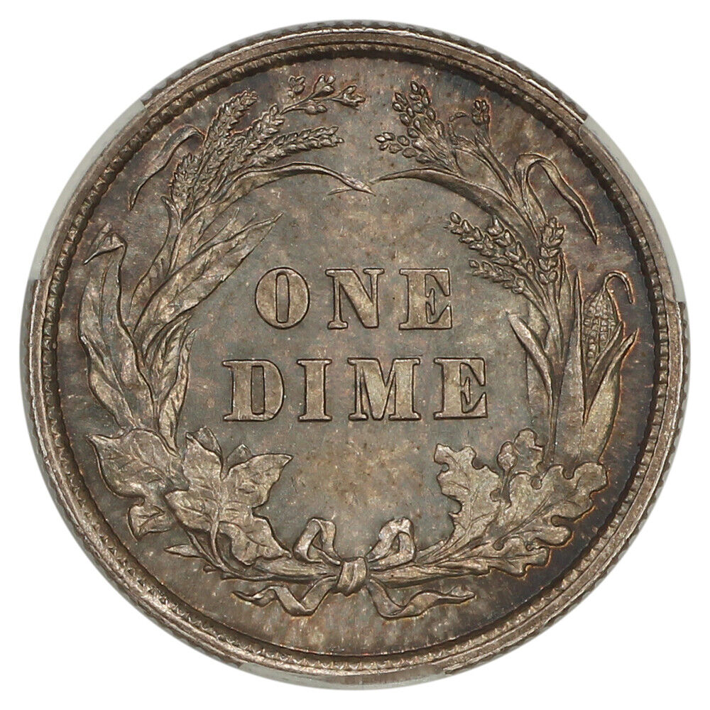 1895 10C CACG MS67+ ex: D.L. Hansen - Barber Dime