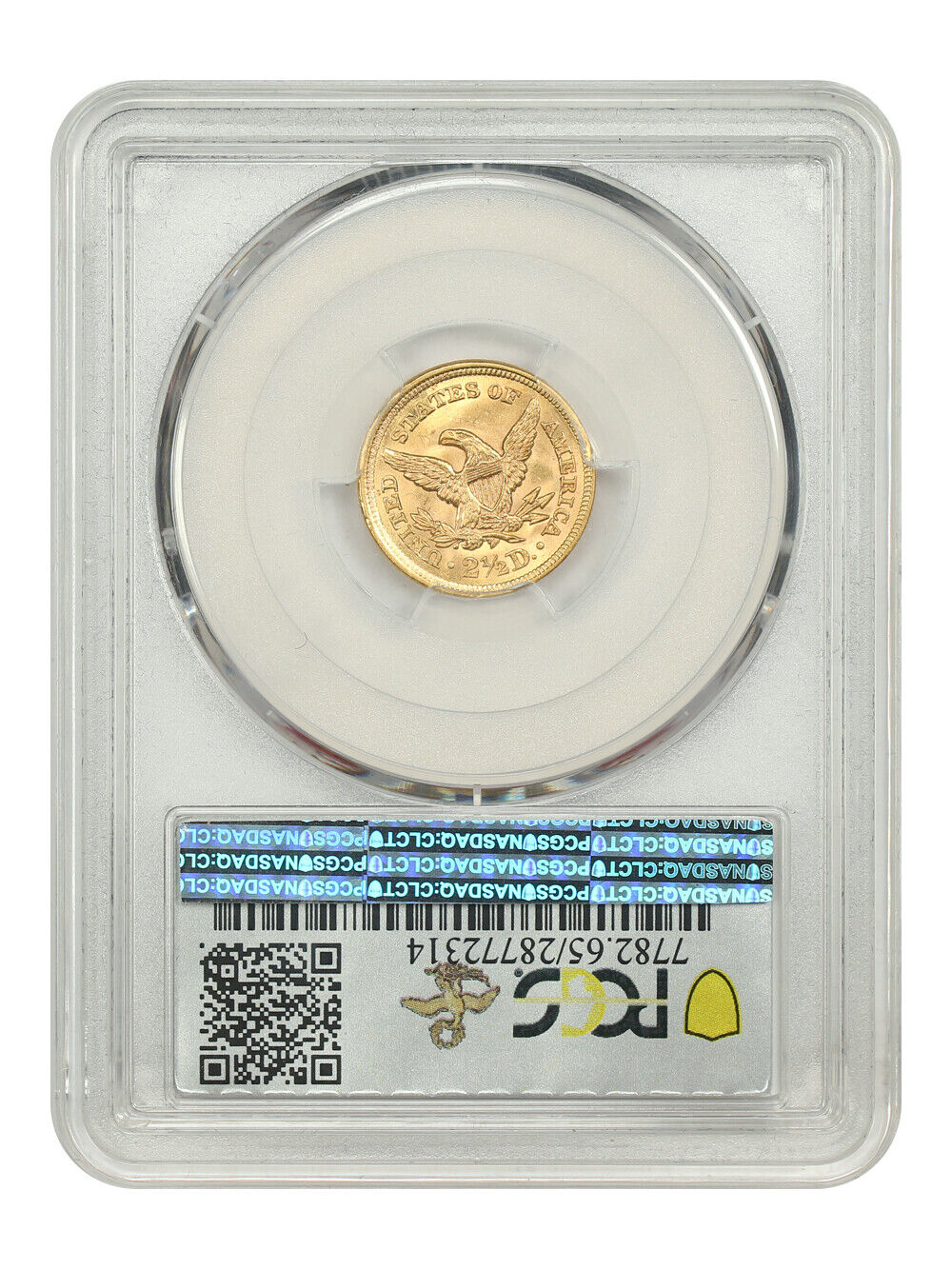 1857 $2.50 PCGS MS65 ex: D.L. Hansen - Liberty Head $2.5