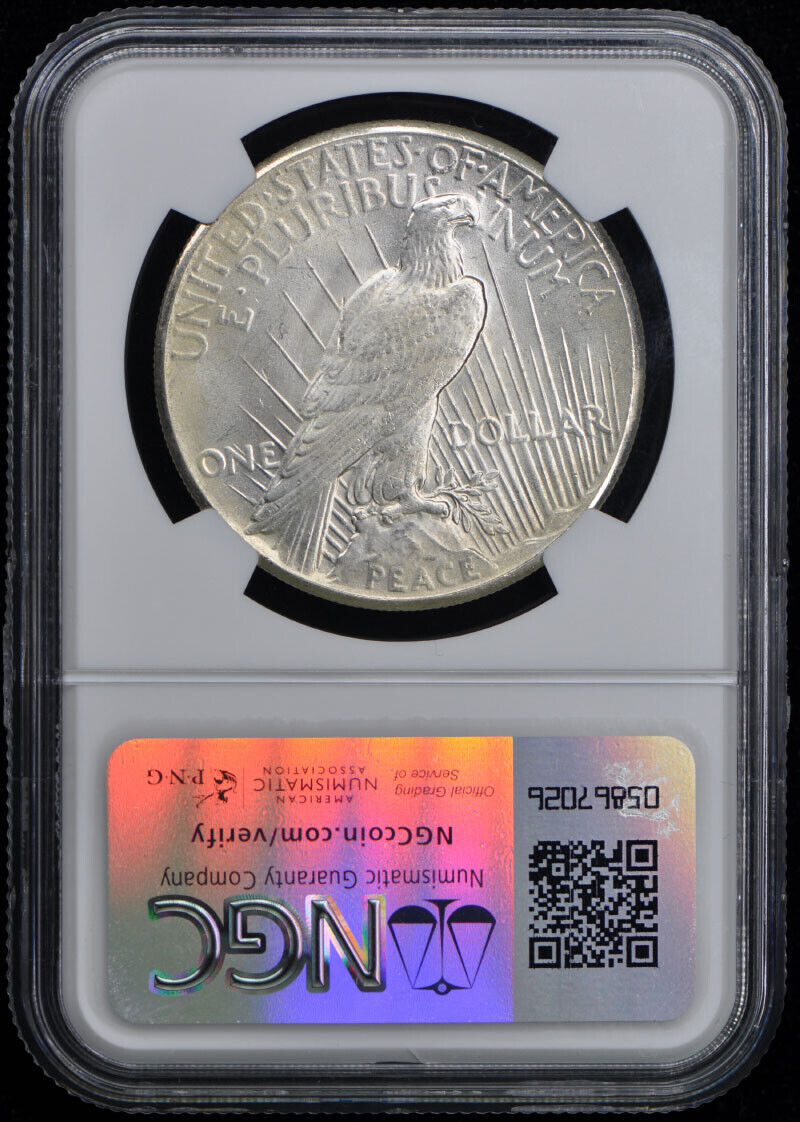 1928 Peace Dollar S$1 NGC MS65