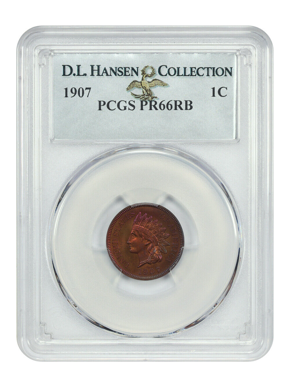 1907 1C PCGS PR66RB