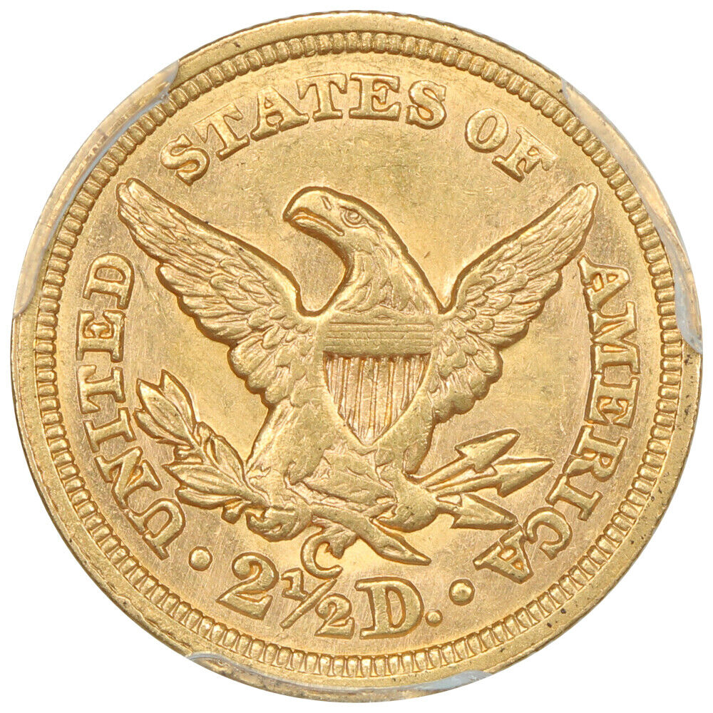 1855-C $2.50 PCGS MS62 ex: D.L. Hansen - Liberty Head $2.5