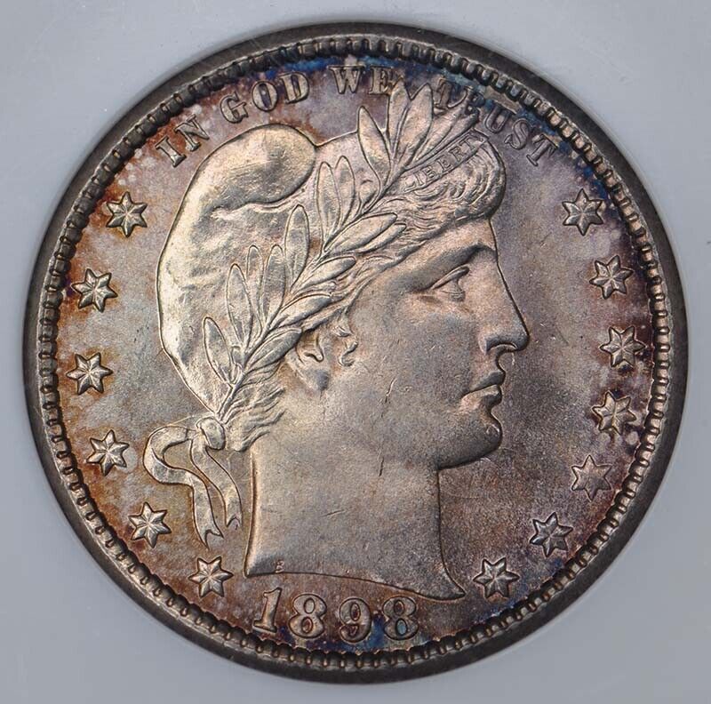 1898-O Barber Quarter 25C NGC MS66