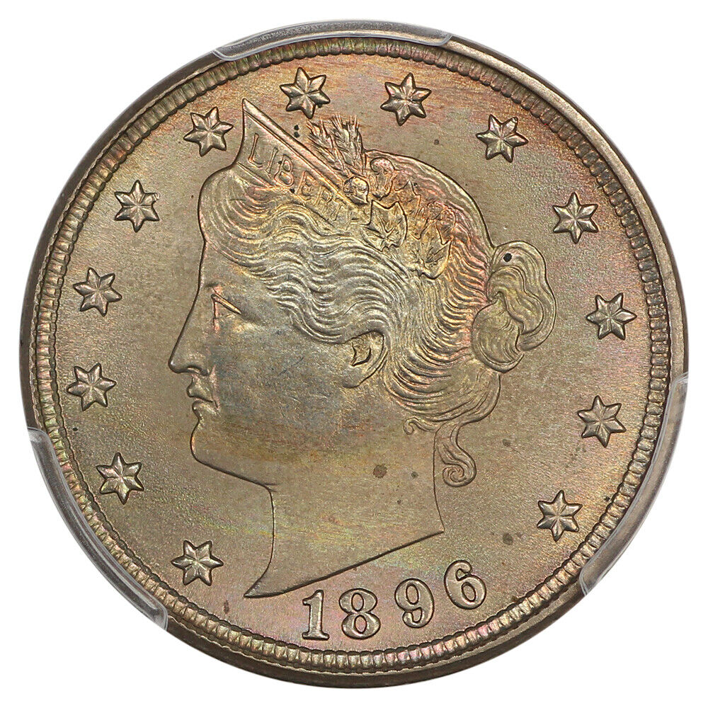 1896 5C PCGS MS67
