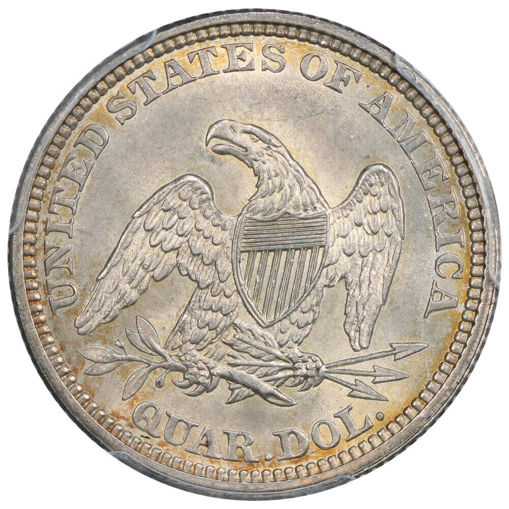1860 25C PCGS MS65 ex: D.L. Hansen