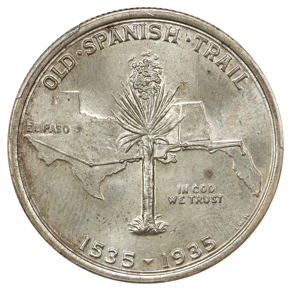 1935 50C Spanish Trail PCGS MS65 - Classic Silver Commemorative