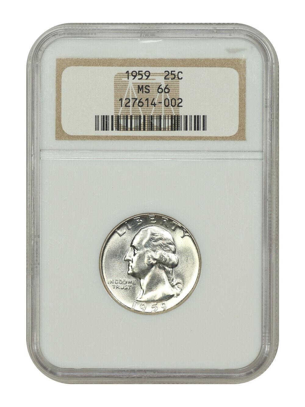 1959 25C NGC MS66 - Washington Quarter