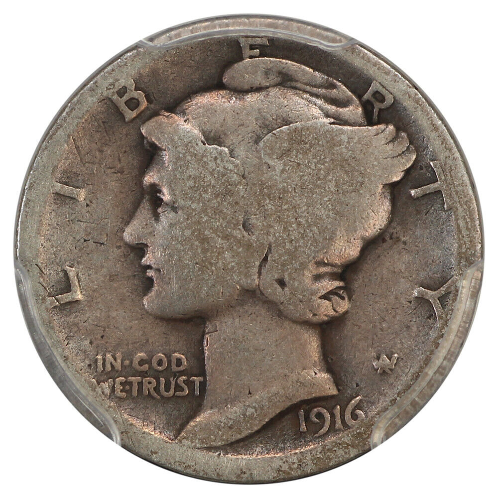 1916-D 10C PCGS Good 4 - Mercury Dime - Popular Key Date