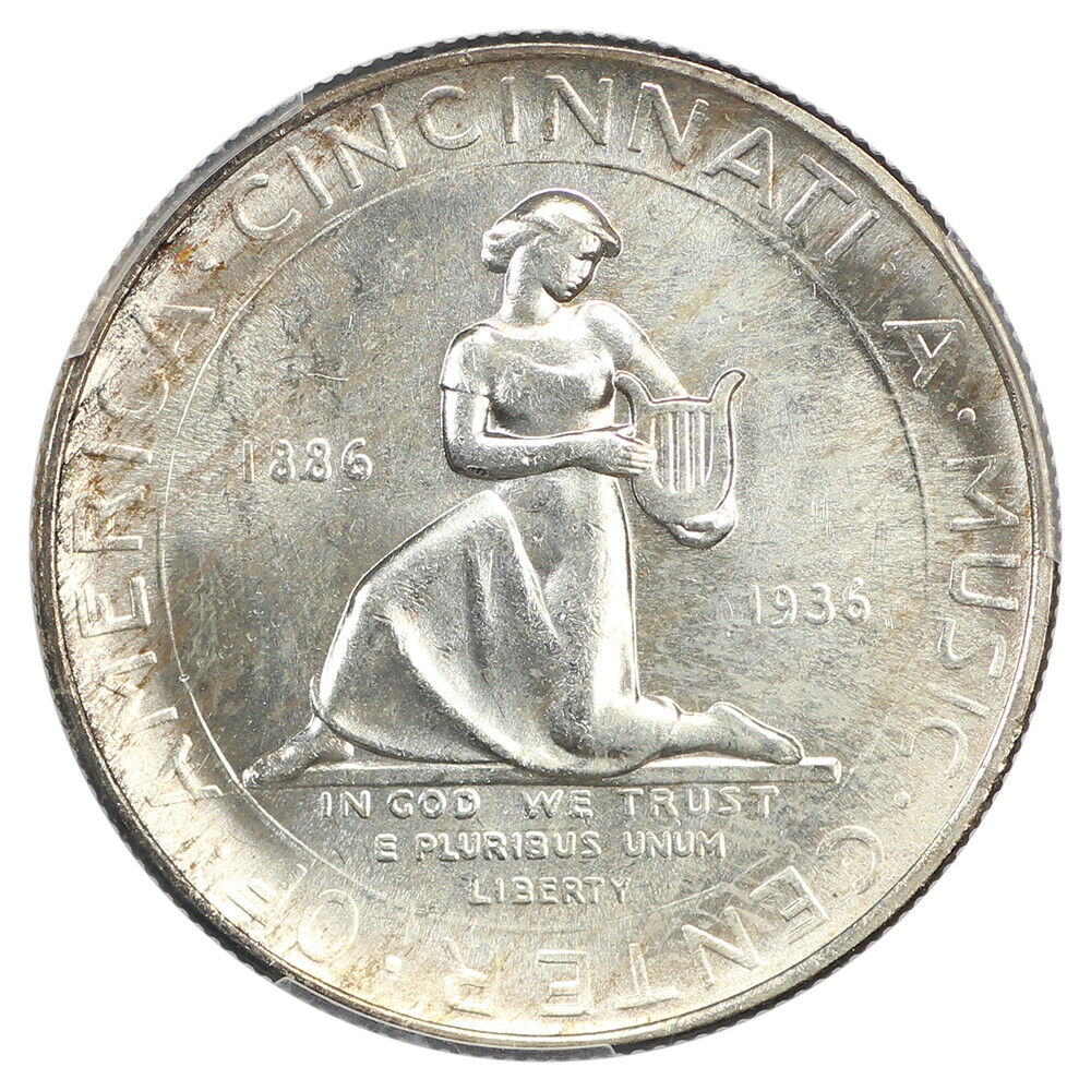 1936 50C Cincinnati CACG MS65 - Classic Silver Commemorative