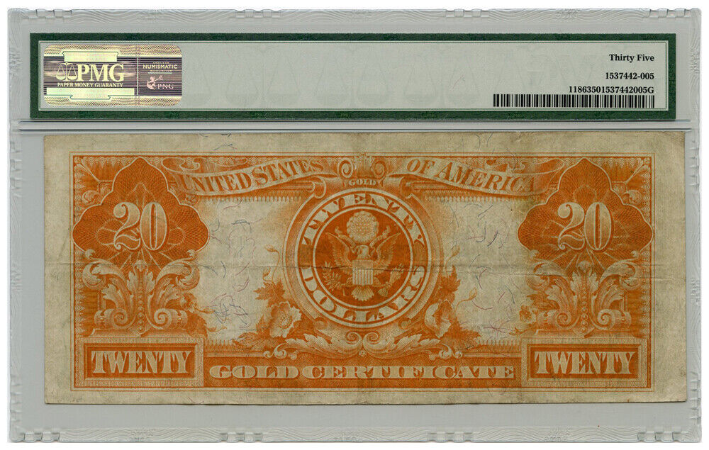 FR. 1186 1906 Gold Certificate $20 PMG Choice VF 35 - Other - Popular Large Size