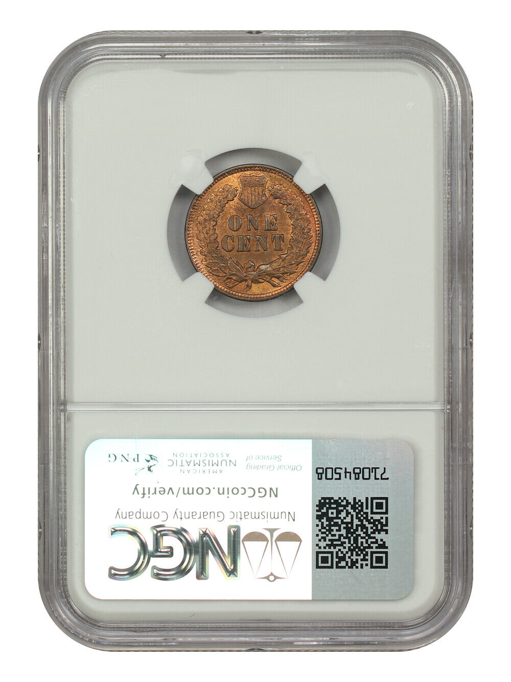 1874 1C NGC MS65RB - Indian Cent