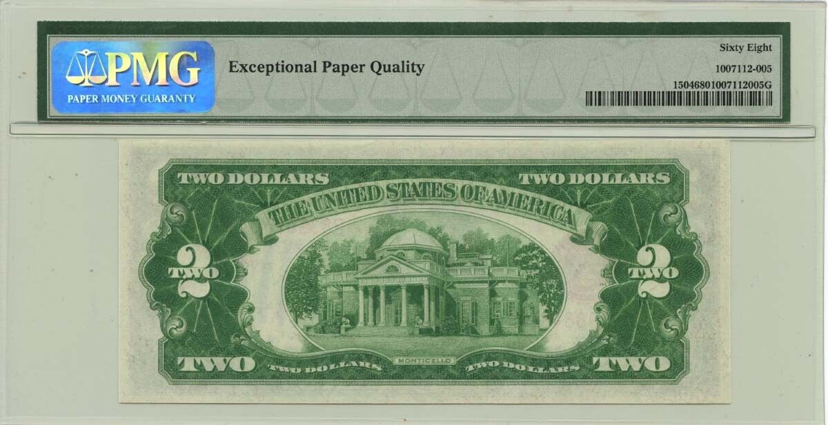 1928C $2 Legal Tender Red Fr# 1504 PMG Gem 68 EPQ