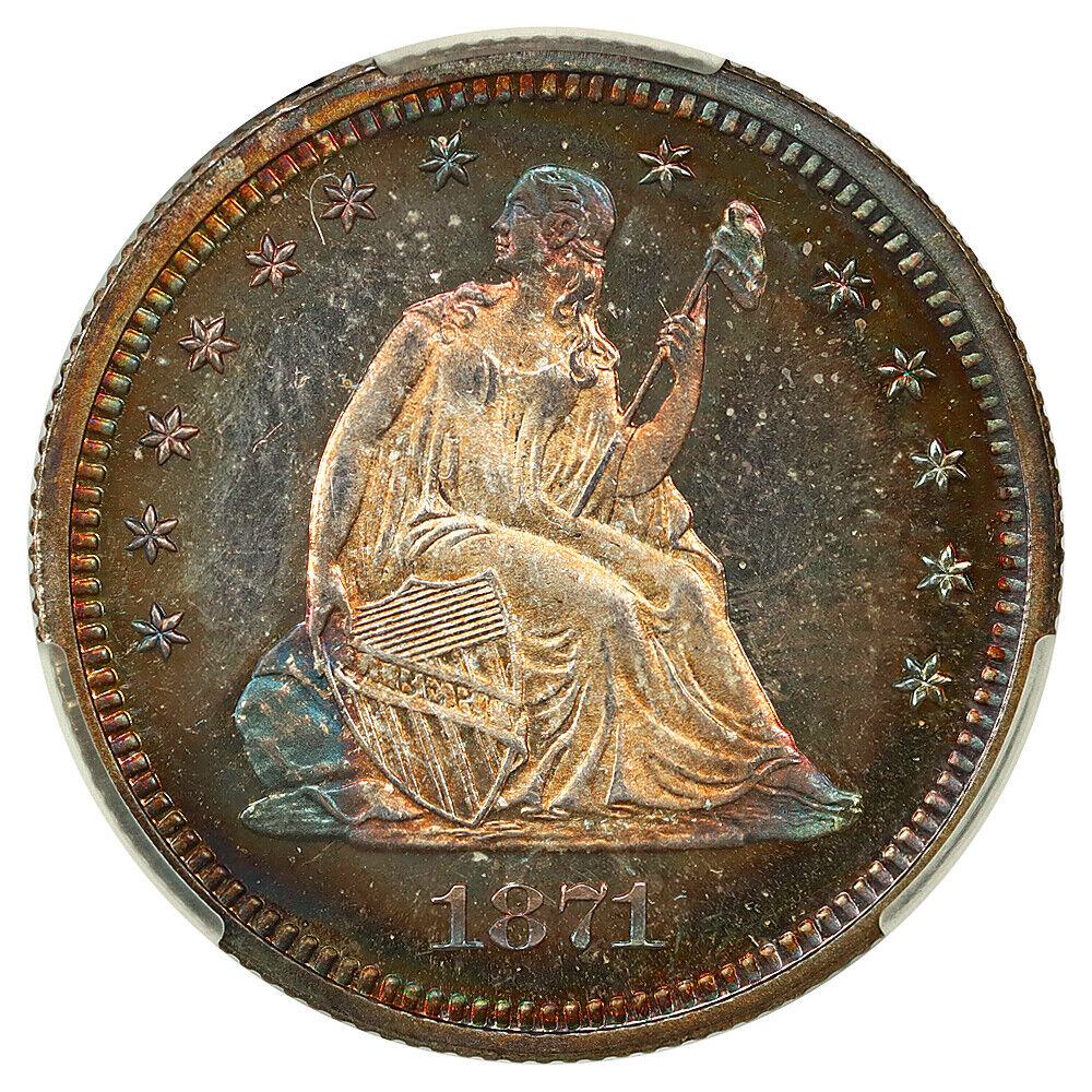 1871 25C CACG PR67CAM ex: D.L. Hansen - Liberty Seated Quarter