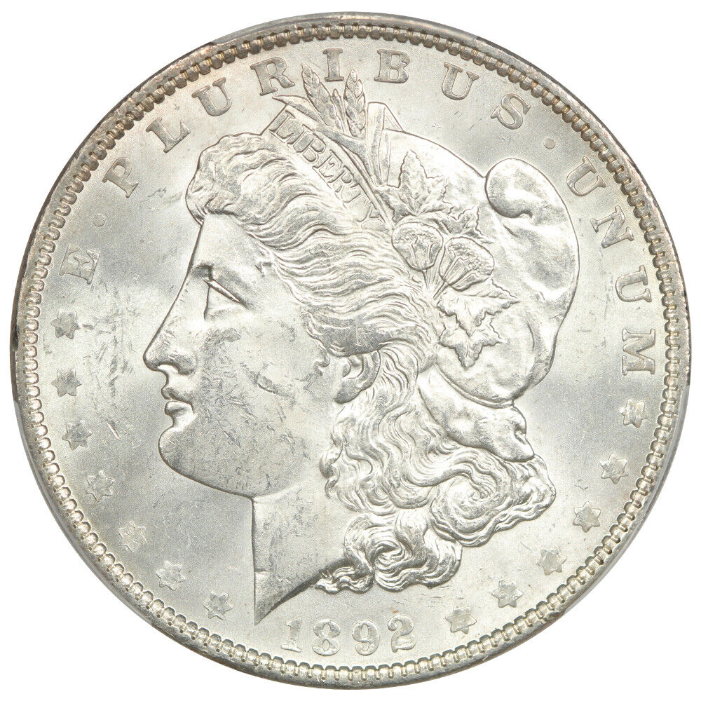 1892 $1 PCGS MS63 - Morgan Dollar - Better Date P-Mint