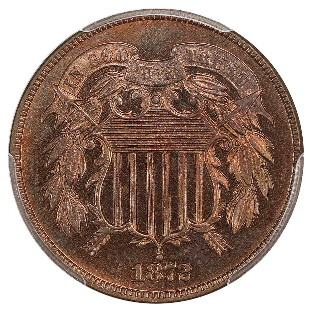1872 2c PCGS Proof 65 RD ex: D.L. Hansen